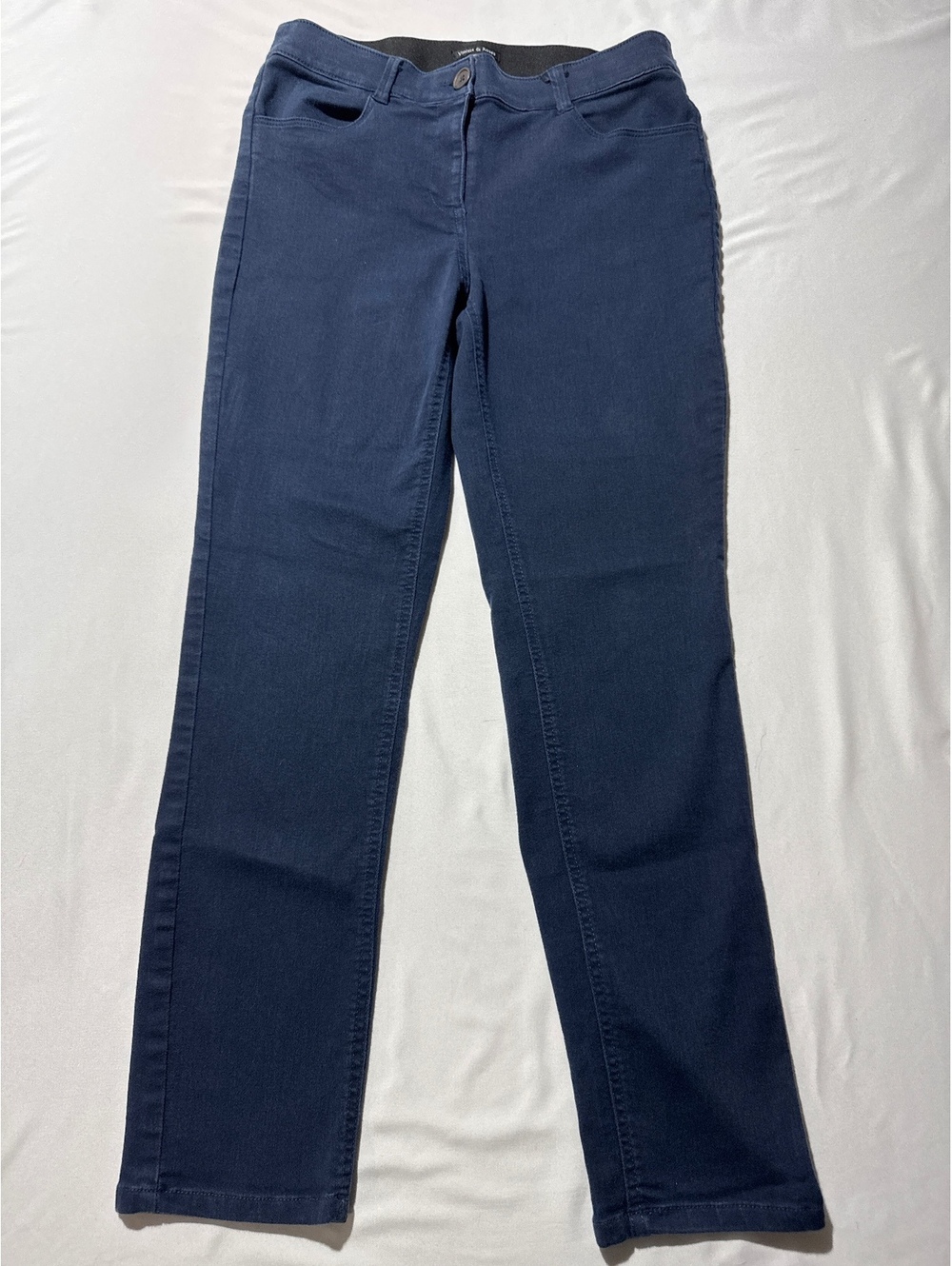 Violets & Roses Navy Blue Straight Leg Pants Size 4/27